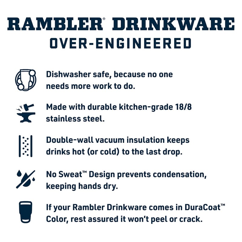 YETI Rambler 30 oz Tumbler, Stainless Steel, Vacuum Insulated with