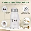 2-Pack E26 Light Socket Adapter - Converts Medium Screw Socket