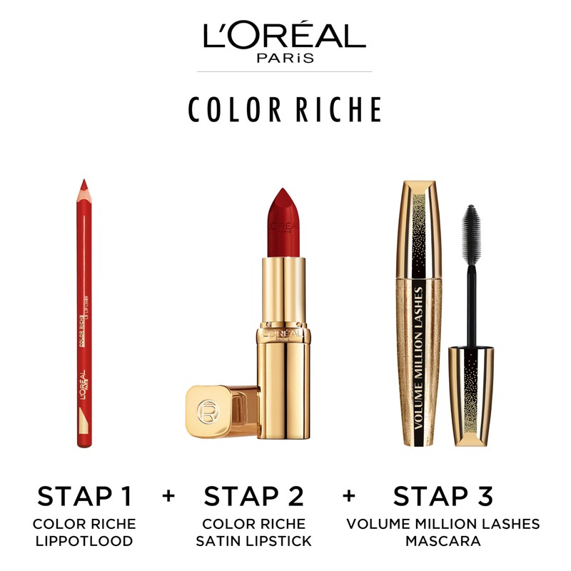 L'Oréal Paris Nourishing Lipstick with Satin Finish, Argan Oil and
