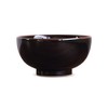 Hakusan Pottery Bowl, Black, Φ5.1 x 2.54 inches (13 x