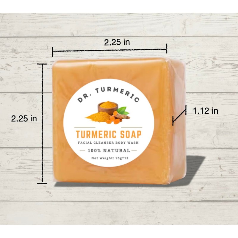 Turmeric Soap Bar | Face & Body Cleanser | Moisturizing