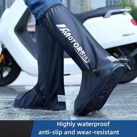 TATACLEA Rain Shoe Covers,Waterproof Shoe Covers,Slip Resistance Galoshes,Adjustable, for Men and Women Cycling, Camping, Gardening and Working on Rainy Days