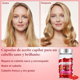Cápsulas para el Cuidado del Cabello, Aceites para el cuidado del cabello, Capsulas de Vitamina e para Cabello, Que Contienen Vitaminas, Aceite de Nue