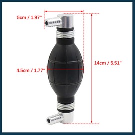 TUCKBOLD 10mm Vacuum Petrol Oil Fuel Line Pump Hand Primer Bulb for Car Boat Automotive Parts