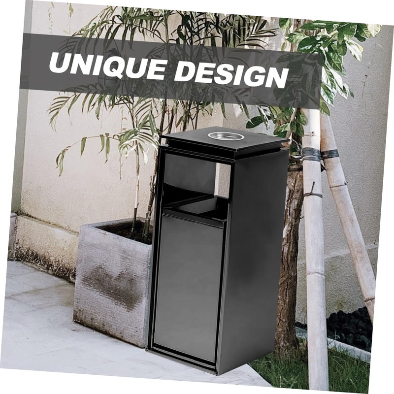 KICHOUSE Trash Can Ashtray Trash Cans Container Garbage Bin Ashtrays