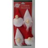 Christmas Ornaments Mini-Gnomes w Hanging Loops 3.5”Hx2”Wx0.5”