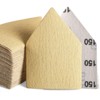POLIWELL 50PCS 90mm x 65mm Triangle Sanding Sheets Hook &