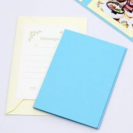 Yamada Bratwurst Paper Store Solid Cover Photo Paper 2l Size 3 Surface Vertical with Envelopes, messe-zika-dotuta , bule
