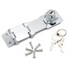 WANLIAN Heavy Duty Concealed Safety Hasp Lock, 2PCS Double Hinge