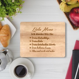 Mother's Day Gift for Mum, Natural Wood Chopping Board, Mother's Day Gifts for Mum, Women, Grandma, Mum Gift for Mother's Day, Birthday, Christmas Day