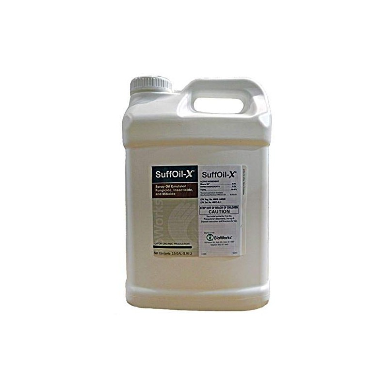 Bioworks Suffoil-X 2.5 Gallon Jug - Insecticide/Miticide/Fungicide OMRI