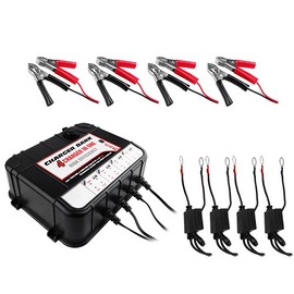 Smart 6/12V, 2A 4 Bay Charger Maintainer w/USB for Auto & Marine Applications