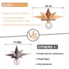 Flush Mount Ceiling Light Fixture with Pull Chain, Brass Star