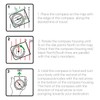 VANANA Outdoor Baseplate Ruler Map Scale Compass for Navigation Camping
