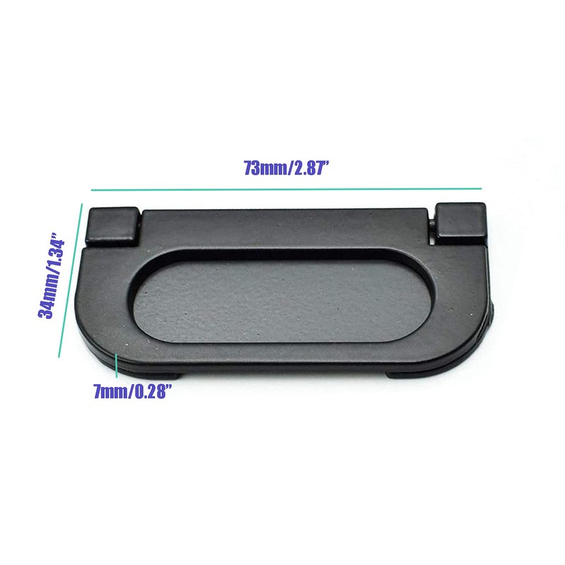 LC LICTOP 2.9 Inch Flush Pull Ring Handles 4 Pcs,