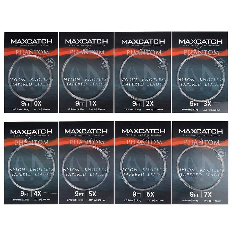 M MAXIMUMCATCH Maxcatch 6 Pack Fly Reader Leader Line Fly