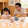 YOFOTHS Kids Silicone Tea Party Set, Pretend Play Tea Set