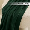 RYB HOME Extra Long Hunter Green Velvet Curtains 102 inches,