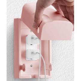 Bates - Baby Safety Outlet Cover Box, Pink, Outlet Covers Baby Proofing, Plug Covers Baby Proofing, Baby Outlet Cover, Socket Covers Baby Proofing, Baby Outlet Covers Baby Proof, Outlet Box Cover