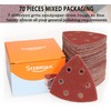 STEBRUAM Delta-Triangle Sanding Sheets,Sanding discs 65 Pieces Detail Sander Pads