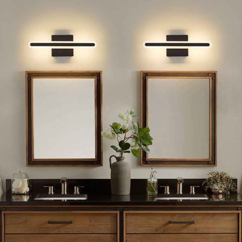 Joosenhouse Modern LED Bathroom Vanity Light Fixtures, 5CCT Dimmable Bathroom