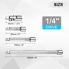 sourcing map 1/4" Drive Socket Extension Set 2" 3" 6"