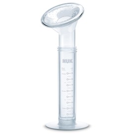 NUK Soft und Easy Handmilchpumpe aus PP, manuelle Kolbenpumpe mit extra weichem Silikonkissen, BPA-frei