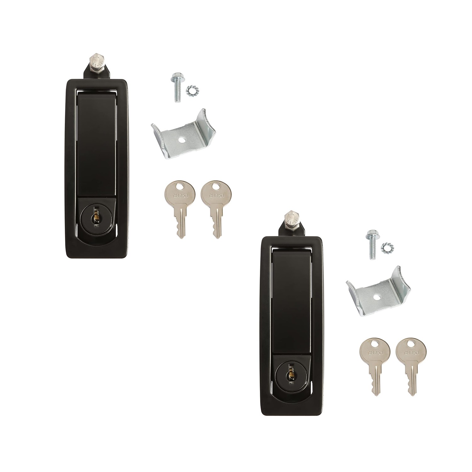 2 x Professional Metal Adjustable Lever Lock Compression Lock Lockable ...