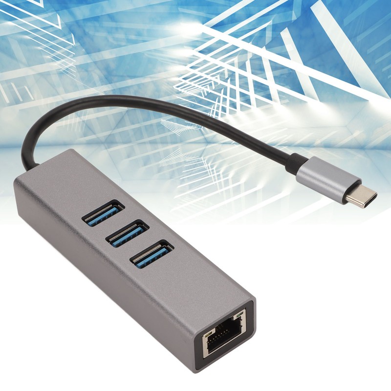 USB C Hub USB C to RJ45 Adapter 5Gbps Plug