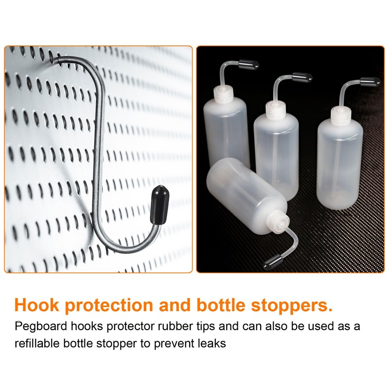 QUARKZMAN Pack of 100 Pegboard Hook Protective Caps Made of