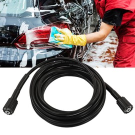 WGFOIP High Pressure Washer Hose, Weather Rubber Water Cleaning Extension Pipe for Garden Car(2 End M22 Insert 15MM)