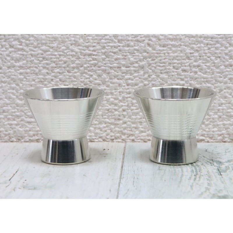 Osaka Tinware (Suzuki), Tin with Feet, Choko Ha, Capacity: 0.7