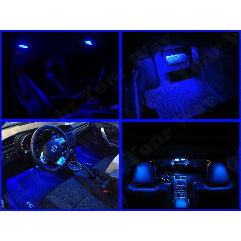 D15 Lighting 10x Ultra Blue LED Interior Light Bulbs Package