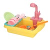2 in 1 Play Kitchen Sink Toys with Running Water