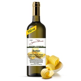 Chef Jean Pierre's Butter Olive Oil - Naturally Infused, 750ml (25oz) Glass Bottle - Elevate Your Dishes with a Burst of Flavorful Sophistication