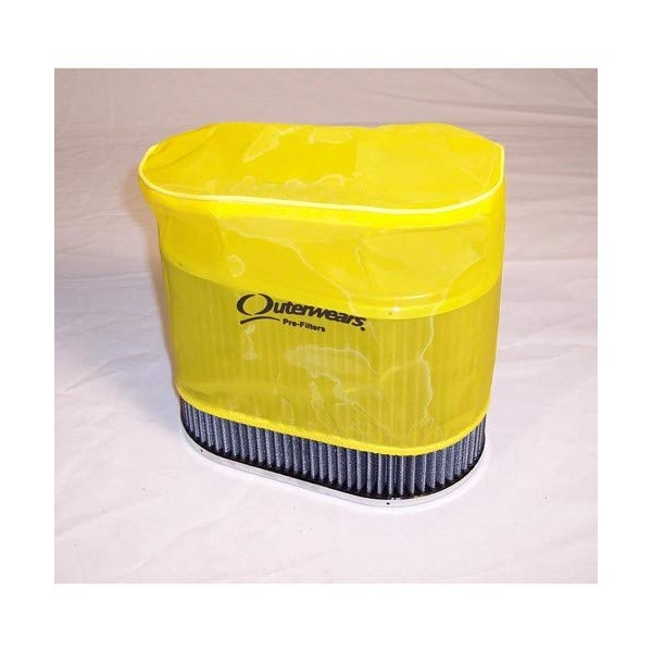 Outerwear Pre-Filter, 5.5 X 9 Oval, 6 Tall, Yellow, Compatible