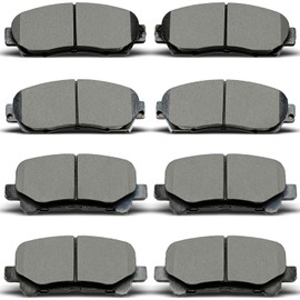8 pastillas de freno de cerámica delanteras traseras para Honda Odyssey 2011 2012 2013 2014 2015 2016 2017, D1281 D1521