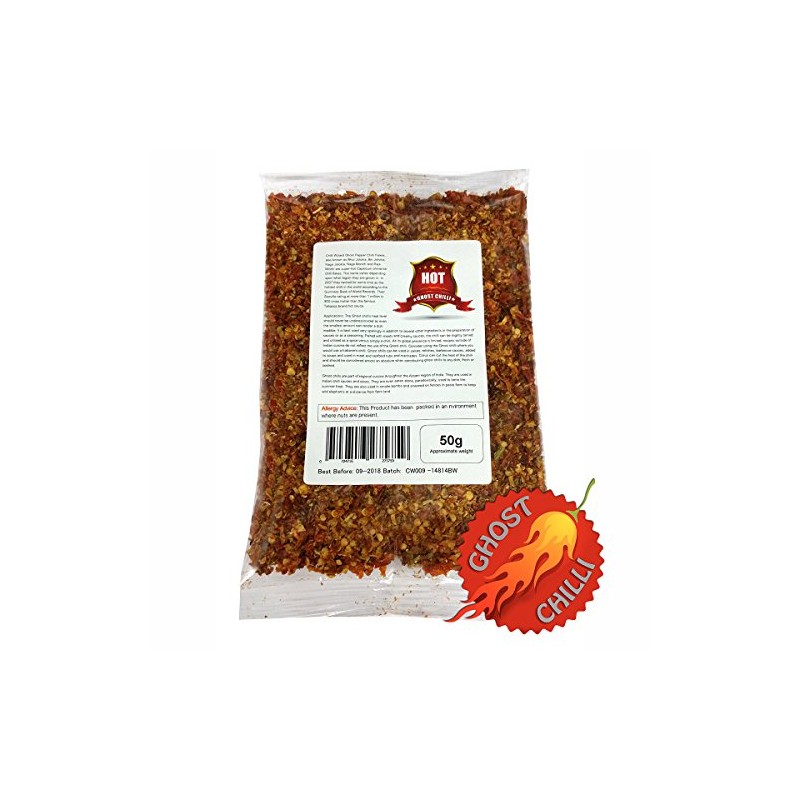 Ghost Pepper Chilli Flakes (Naga Jolokia) 100g