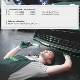 YHTAUTO Driver Side Radiator Support Air Guides Compatible with Lexus RX350 RX350L 2020 2021 2022 Canada Built Vehicle, Air Deflector