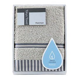 Hotman 1 Second Towel, Face Towel, Gray, Wrapped (hmtt0002G)