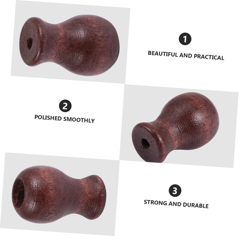 ULTECHNOVO Blind Cord Pulls 12pcs Wood Tassels Knobs for Blinds