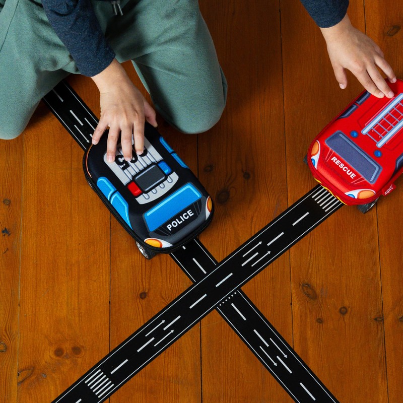 ZIPIT Fire Truck Pencil Case for Boys | Large Capacity