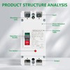 Wengart MCCB Circuit Breaker WGM1PV-250,DC500V 200Amp,2P DC Circuit Breaker for