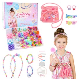 Friendship Bracelet Making Kit Toys, Ages 7 8 9 10 11 12 Year Old Girls Birthday Gifts Ideas, Arts and Crafts String Maker Tool, Bracelet DIY, Kids Travel Activity Set