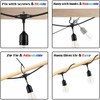 Skeerei 200FT String Lights for Outside LED Patio Lights Outdoor