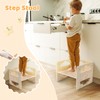 Satisure Montessori Weaning Table and Chair Set, Wooden Toddler Table