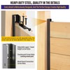 Hulave 2-Pack 6FT U-Shaped Metal Fence Posts (H: 68″), No-Dig
