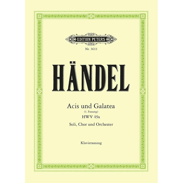 Handel: Acis and Galatea (Mixed Voice Choir) (EP3633)