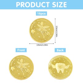 Tooth Fairy Coins, 16 Tooth Fairy Gifts Ideas, Tooth Fairy Coins, Tooth Fairy Gifts, Tooth Fairy Gold Taler, Gift Tooth Fairy, Geden Coins, Gold Coins Children, Lost Tooth Gifts Souvenir for Girls