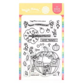 Waffle Flower Acrylic Clear Stamps   PUMPKIN HOUSE